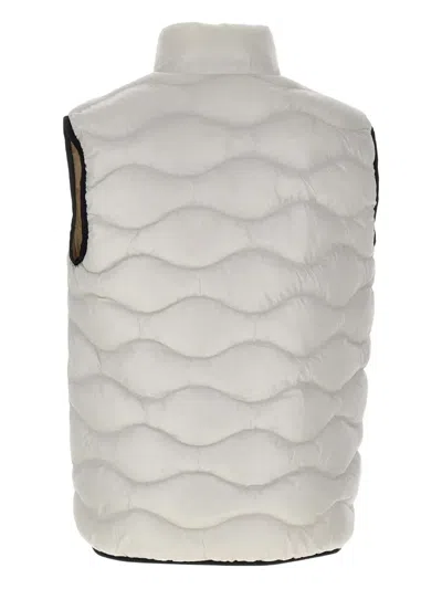 Blauer White Polyamide Sleveless Jacket In White