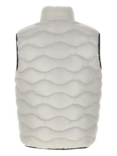 Blauer White Polyamide Sleveless Jacket In White