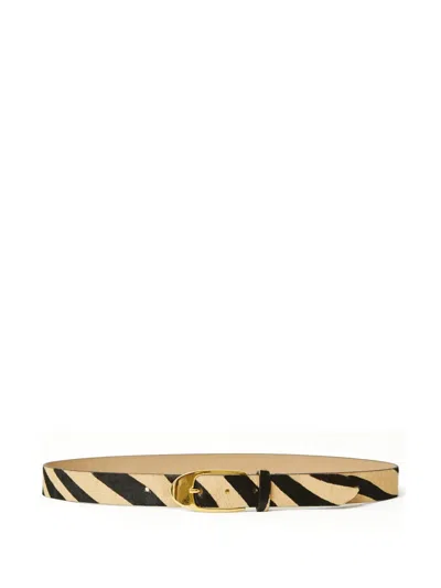 B-low The Belt Joshua Zebra-print Calf-hair Belt In Black