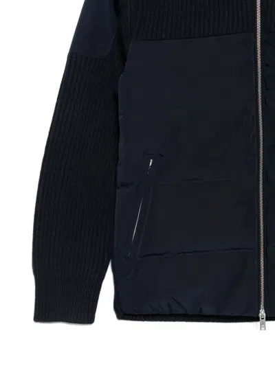 Moose Knuckles Hooded Jacket In Blue