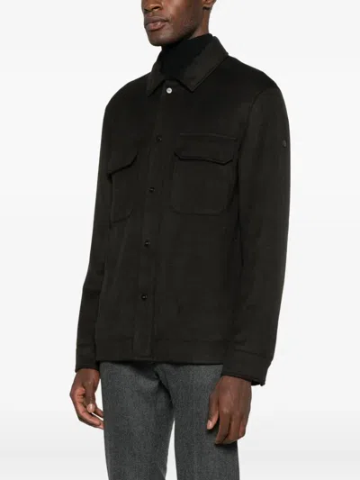 Duno Amlet Shirt Jacket In Brown