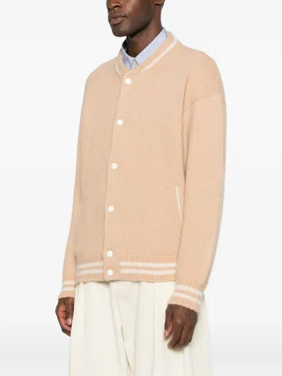 Laneus Cashmere Bomber Jacket In Neutral