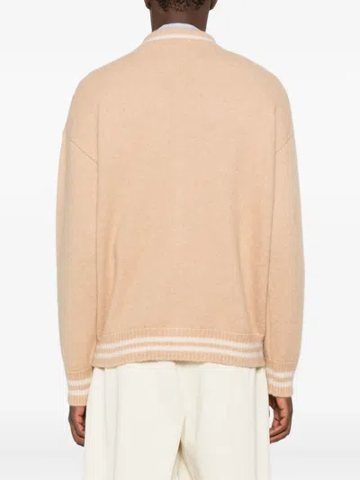 Laneus Cashmere Bomber Jacket In Neutral