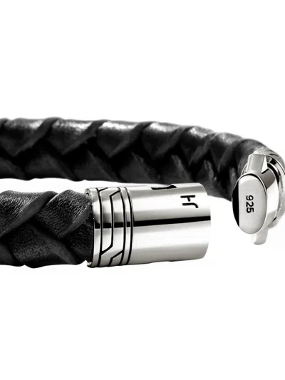 John Hardy Sterling Silver Braided Bracelet In Black