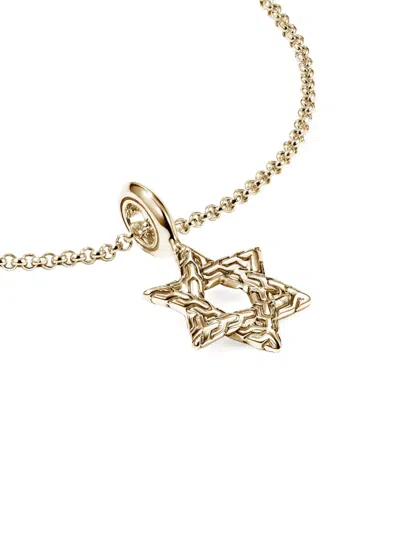John Hardy Jh Essentials Star Of David Pendant Necklace In Gold