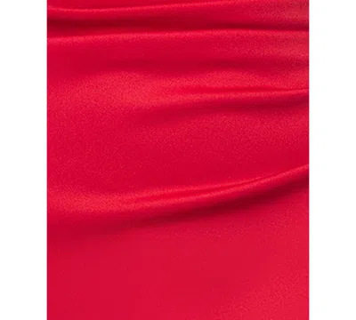 Xscape Petite Long Halter Neck Sheath Dress In Red