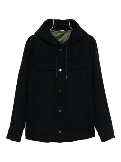 Manuel Ritz Hooded Parka In Black