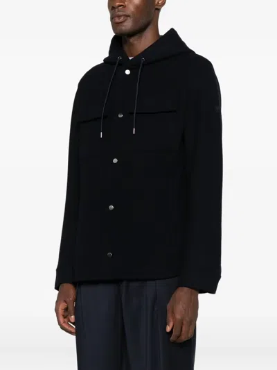 Manuel Ritz Hooded Parka In Black