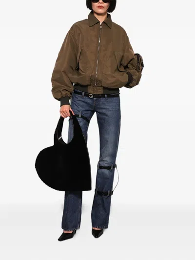 Coperni Multi-belt Five-pocket Jeans In Blue