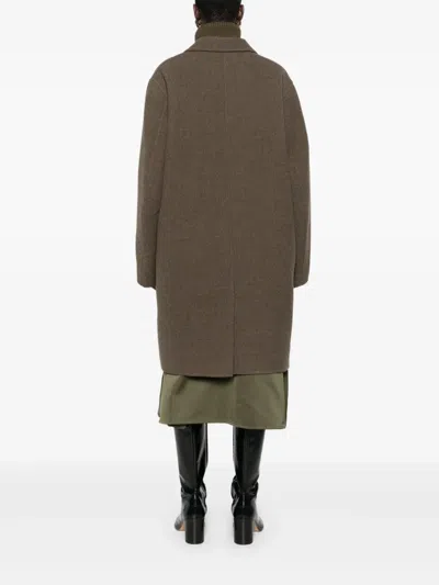 Sofie D'hoore Single Breasted Coat In Brown