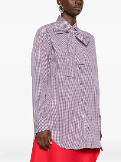 Archivio '67 Check-print Shirt In Purple