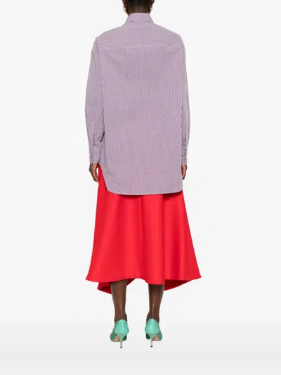 Archivio '67 Check-print Shirt In Purple