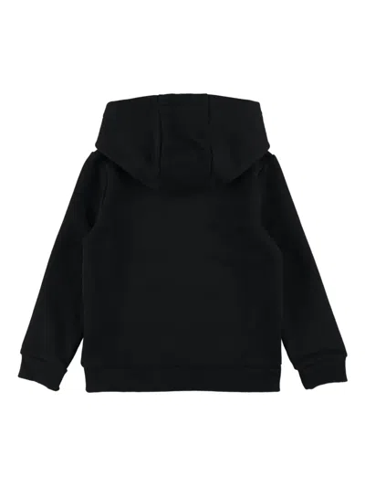 Lacoste Kids Hooded Sweatshirt In Black