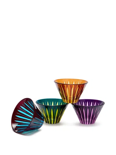 L'objet Prism Condiment Bowls, Set Of 4 In Multi
