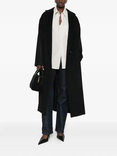 Pt Torino Single-breasted Coat In Black