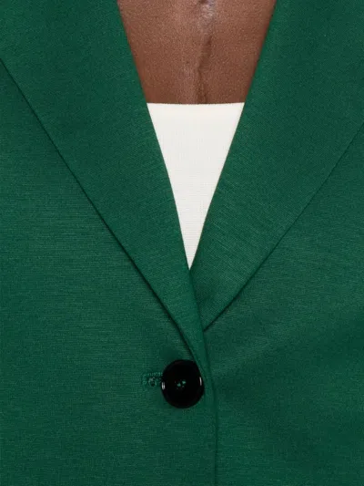 Marccain Single-breasted Blazer In Green