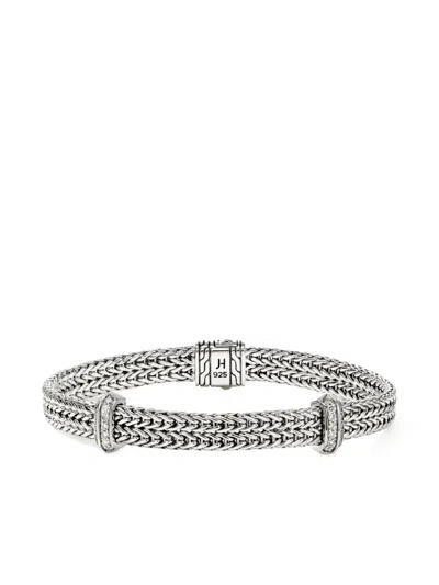 John Hardy Sterling Silver Diamond Icon Link Bracelet In Metallic