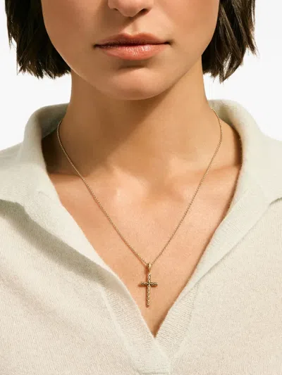 John Hardy Jh Essential Cross Pendant Necklace In Gold