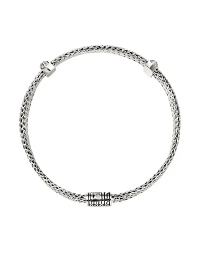 John Hardy Sterling Silver Diamond Icon Link Bracelet In Metallic