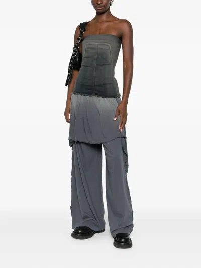 LOGO细节荷叶边长裤