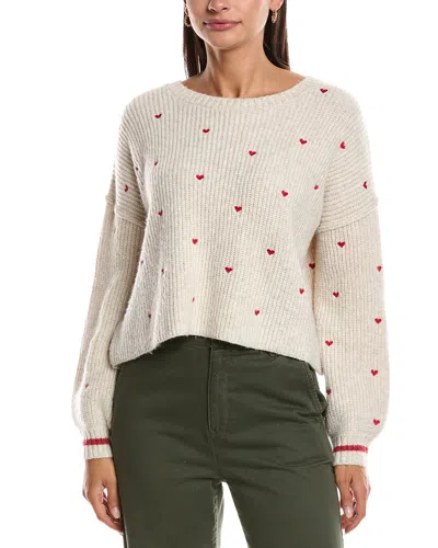 Saltwater Luxe Wool-blend Sweater In Neutral