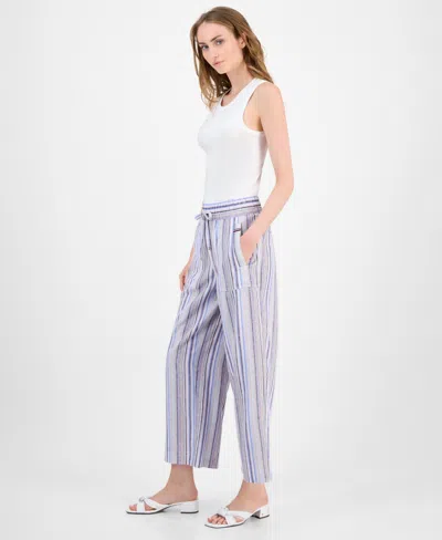 Tommy Hilfiger Women's Striped Drawstring-waist Pants In Multi