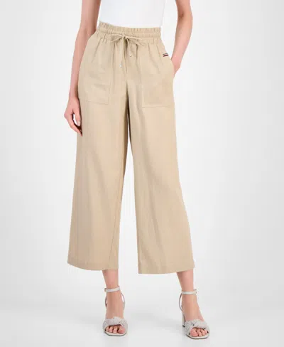 Tommy Hilfiger Women's Drawstring-waist Pull-on Pants In Brown
