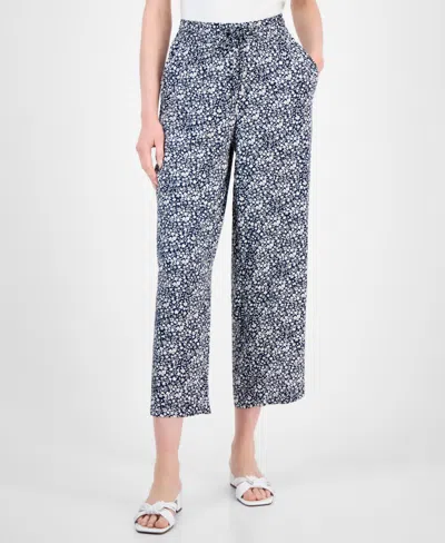 Tommy Hilfiger Women's Floral Drawstring-waist Pants In Multi
