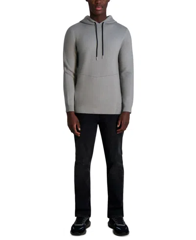 Karl Lagerfeld Men's Pull-on Hoodie In Gray