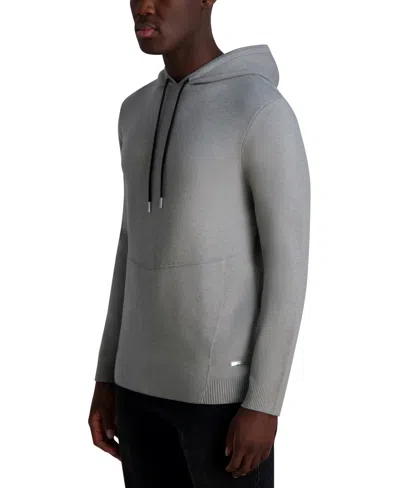 Karl Lagerfeld Men's Pull-on Hoodie In Gray