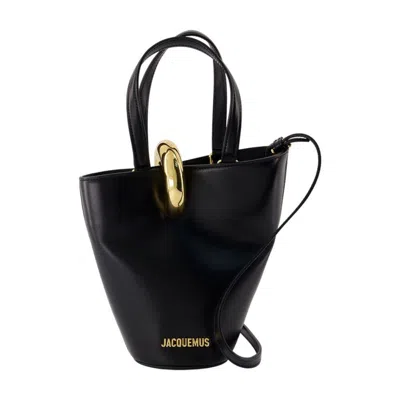 Jacquemus The Mini Bucket Bag Handles In Black