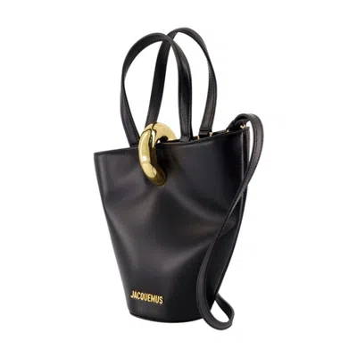 Jacquemus The Mini Bucket Bag Handles In Black