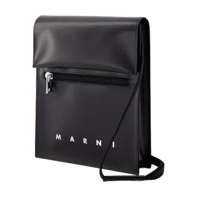 Marni Pouch On Strap Crossbody In Black