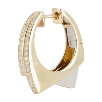 Rainbow K Handcuff Earring In Gold