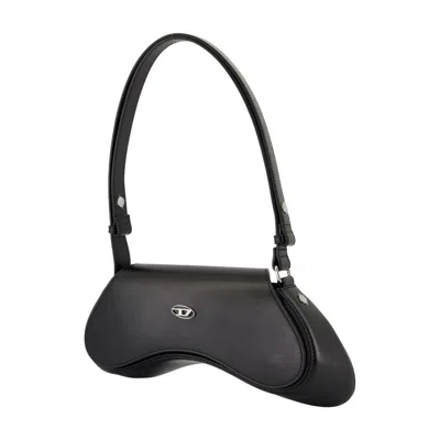 Diesel Play Crossbody Bag In Black