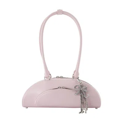Self-portrait 'curved Charm' Shoulder Bag Self Portrait In Pink