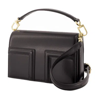 Totême Toteme Mini-t Flap Bag In Black