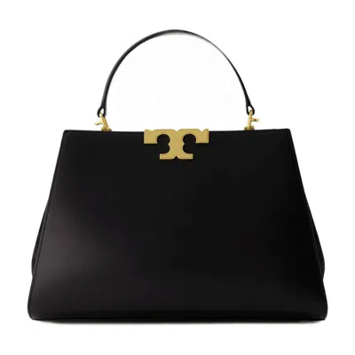 Tory Burch Eleanor Leather Satchel Bag In Black