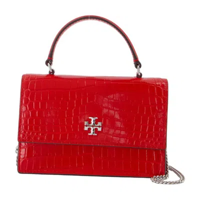 Tory Burch Kira Mini Top Handle Wallet On Chain In Red
