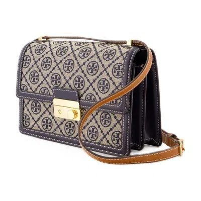 Tory Burch T Monogram Shoulder Bag In Blue