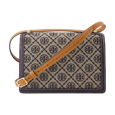 Tory Burch T Monogram Shoulder Bag In Blue