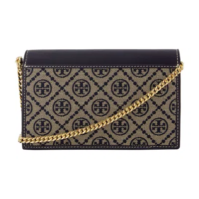 Tory Burch T-monogram Envelope Wallet On Chain In Blue