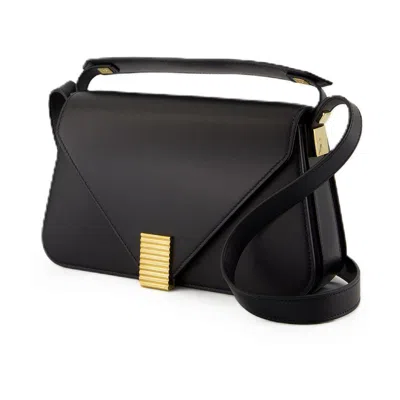 Lanvin Concerto Shoulder Bag In Black Leather