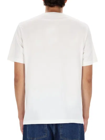 Autry X Maison Kitsune Logo T-shirt In White