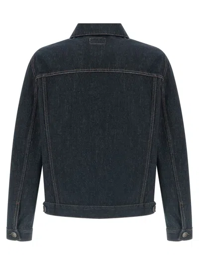 Brunello Cucinelli Men Denim Cotton Casual Jacket In Blue