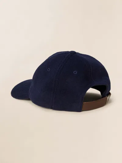 Faherty Nazare Wool Dad Hat In Blue