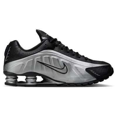 Nike Shox R4 Metallic Silver Hq1988-007 Men's In Black