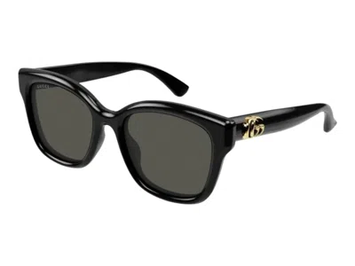 Pre-owned Gucci Round Sunglasses In Black Gray (gg1830sk/001)