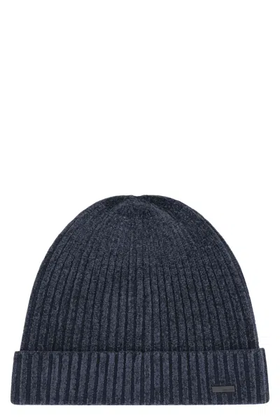 Rrd - Roberto Ricci Design Ribbed Hat Velvet Rave In Blue