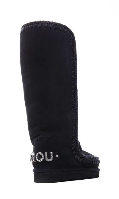 Mou Eskimo 40 Rhinestone Logo Boots In Multi